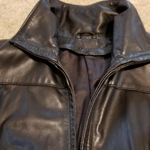 Black leather jacket size S - Picture 10 of 12
